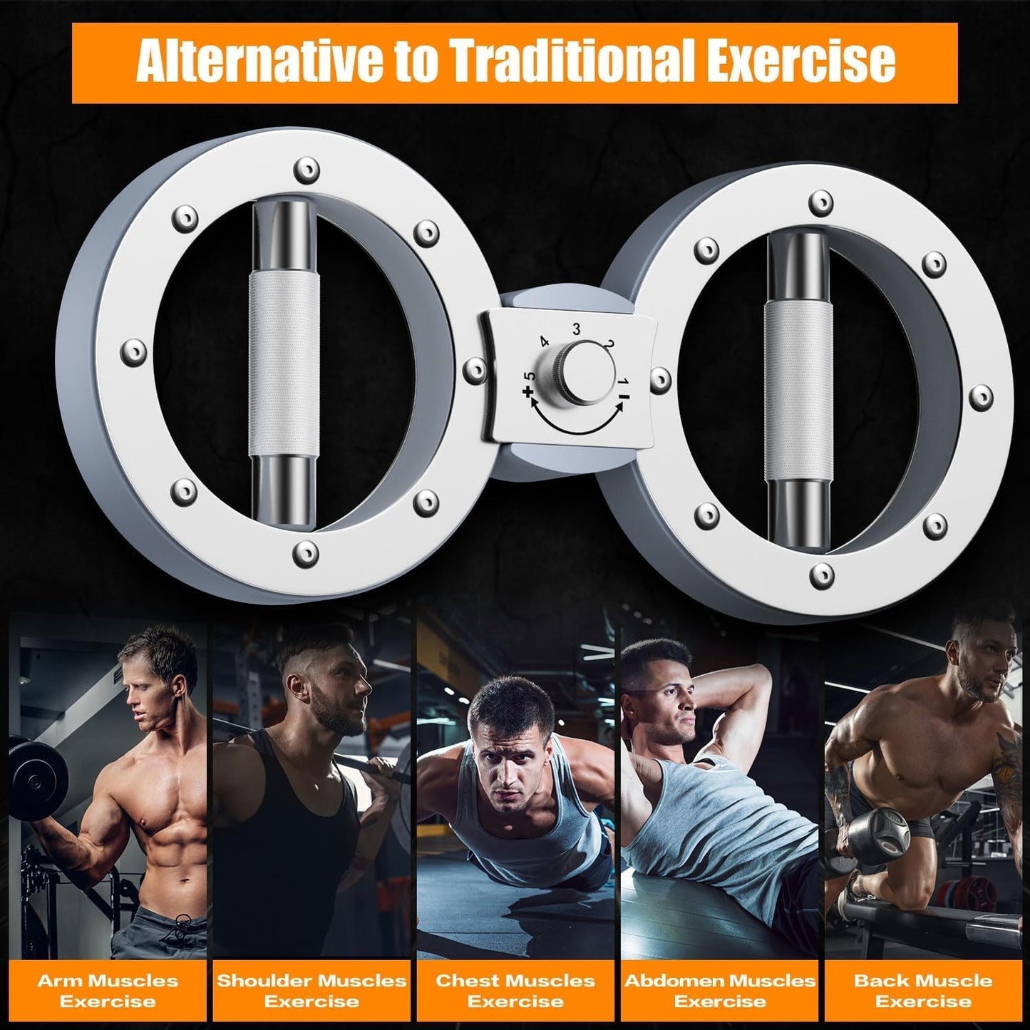 Adjustable Resistance Arm Exerciser with 360° Motion for Upper Body Fitness
