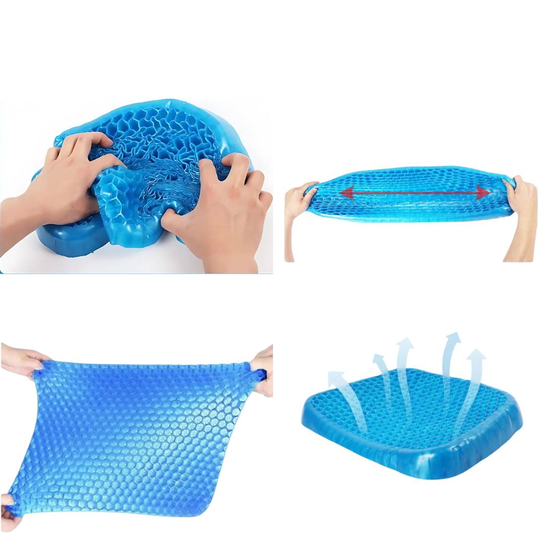 Orthopedic Gel Seat Cushion for Tailbone and Lower Back Support