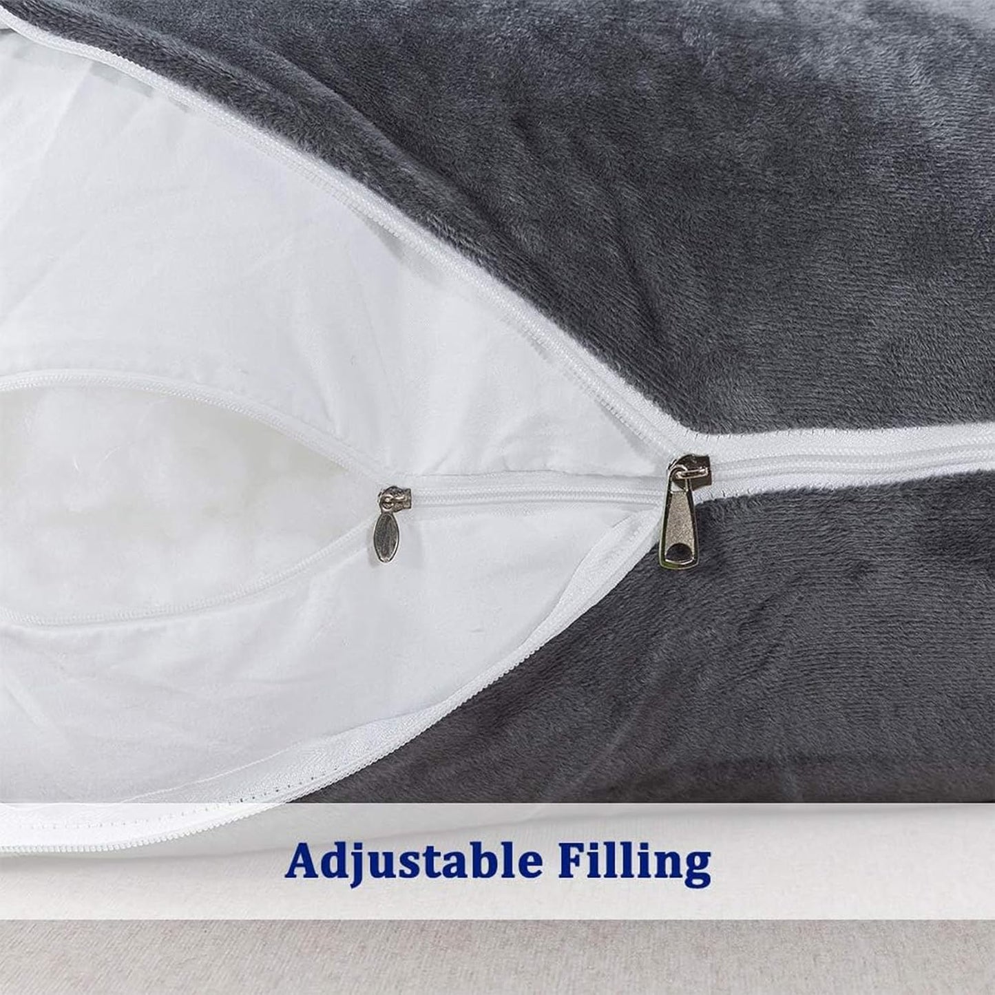 J-Shaped Maternity Pillow for Side Sleep and Nursing Comfort