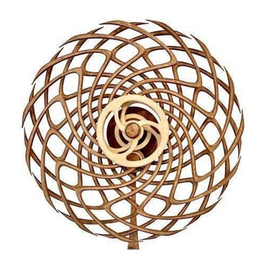 Handcrafted Kinetic Wooden Art Sculpture