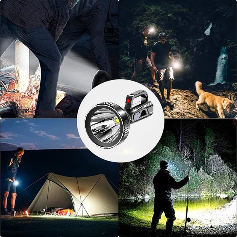 Rechargeable High-Power LED Handheld Spotlight Flashlight