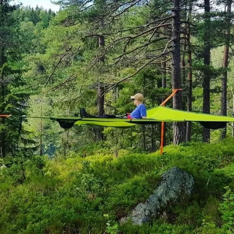 Multi-Person Camping Hammock with Secure 3-Point Anchor System