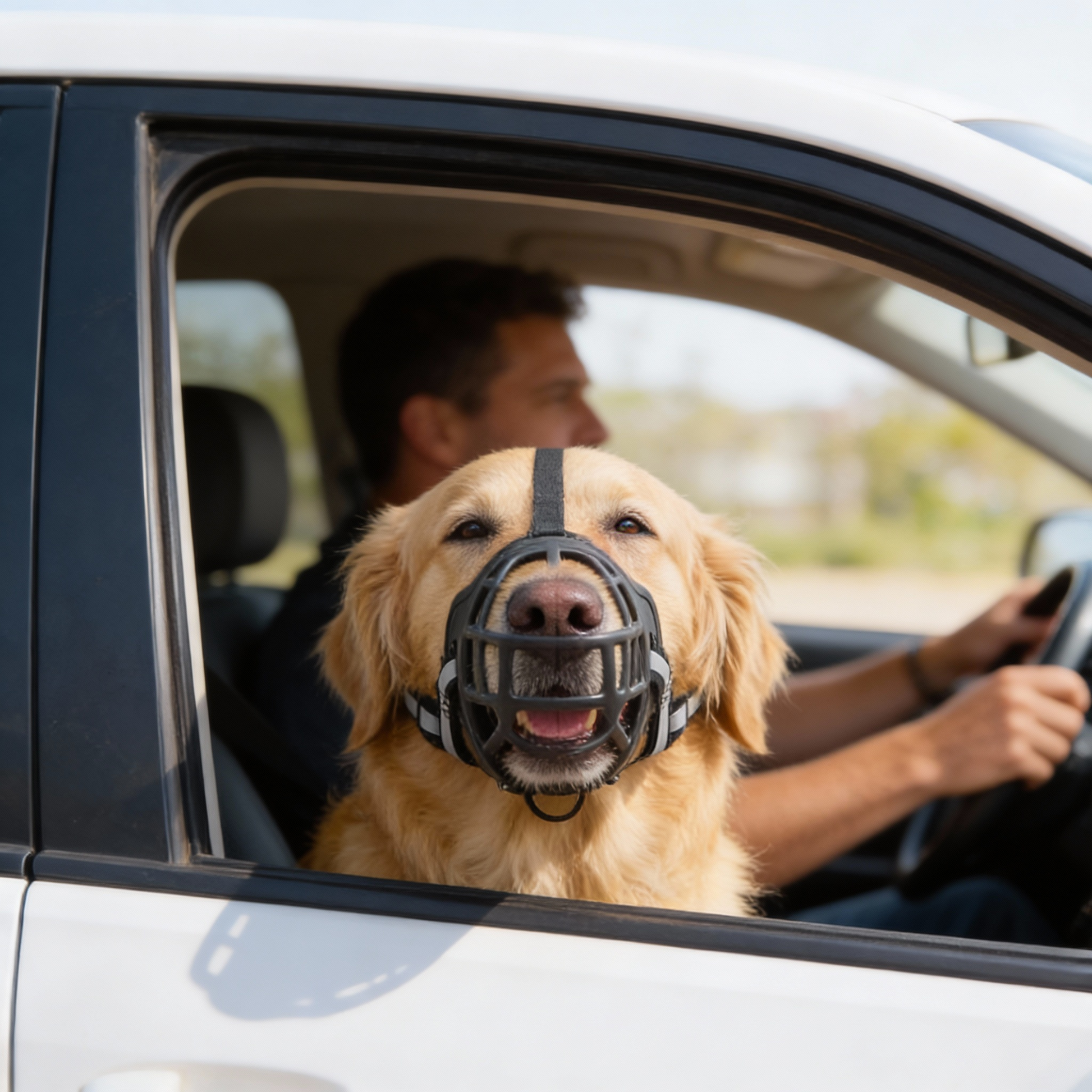 Dog Muzzle with Adjustable Fit for Safety and Comfort