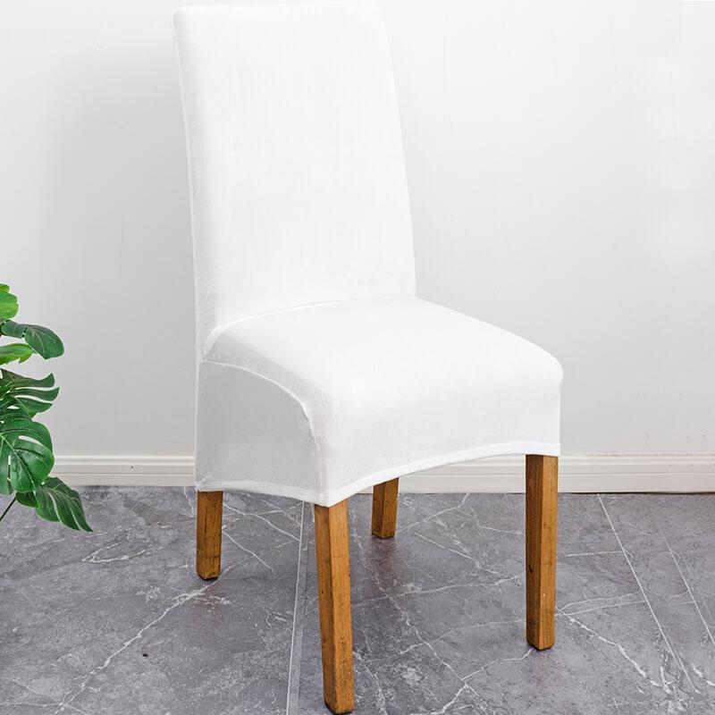Stretch Velvet Dining Chair Slipcovers XL Size | Set of 4 Non-Slip & Soft