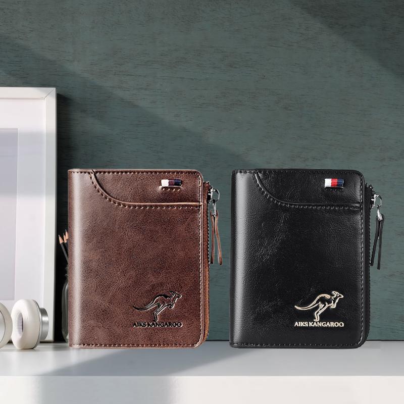 Men's RFID-Blocking Leather Wallet
