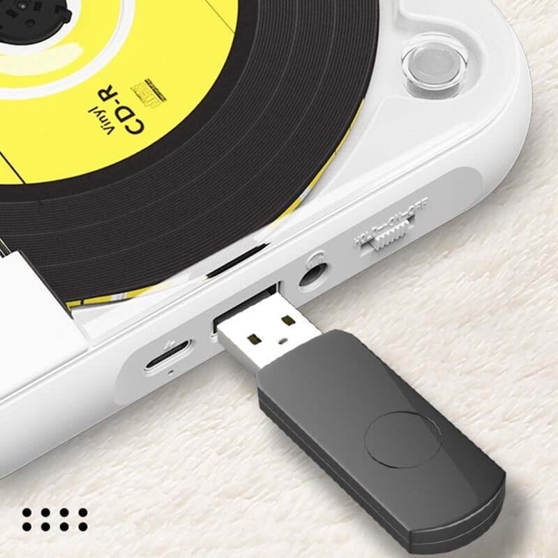 Portable CD Player with Bluetooth Connectivity
