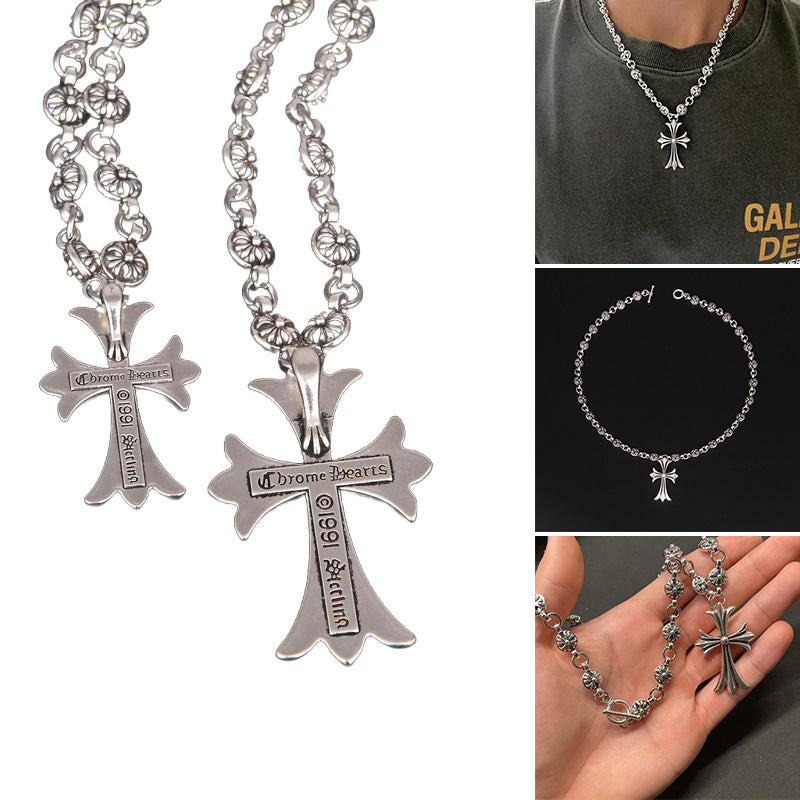Gothic Cross Necklace Pendant for Y2K Fashion Enthusiasts
