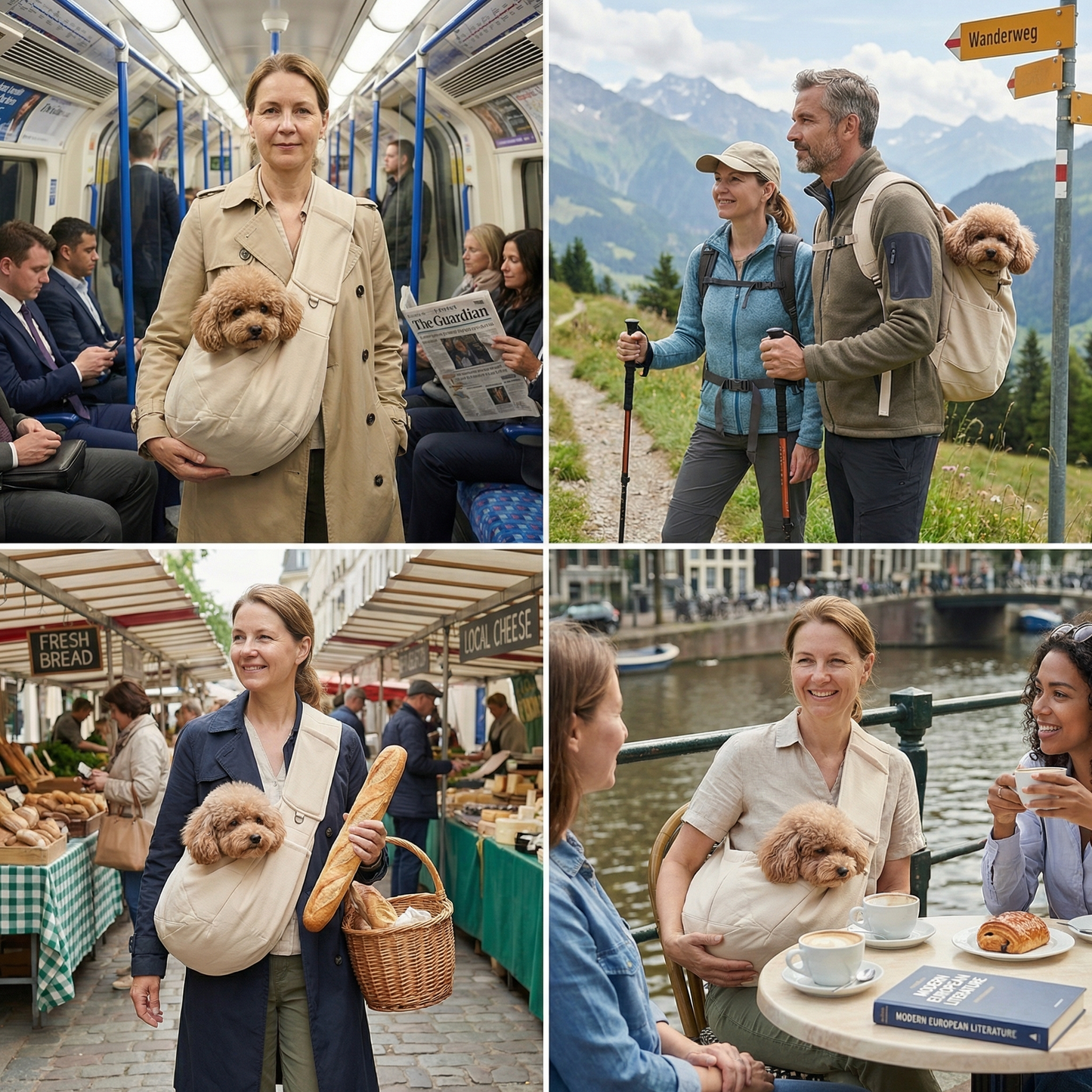 Breathable, Water-Resistant Dog Shoulder Backpack for Easy Transport