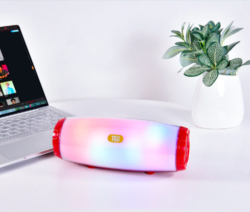 Portable Bluetooth LED Speaker with Color-Changing Lights