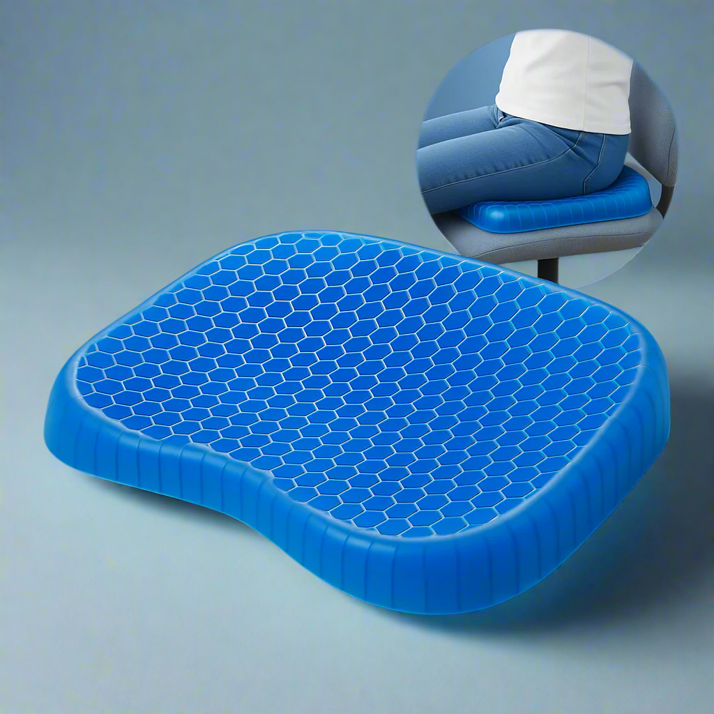 Orthopedic Gel Seat Cushion | Pressure Relief & Tailbone Support for Office, Car & Wheelchair