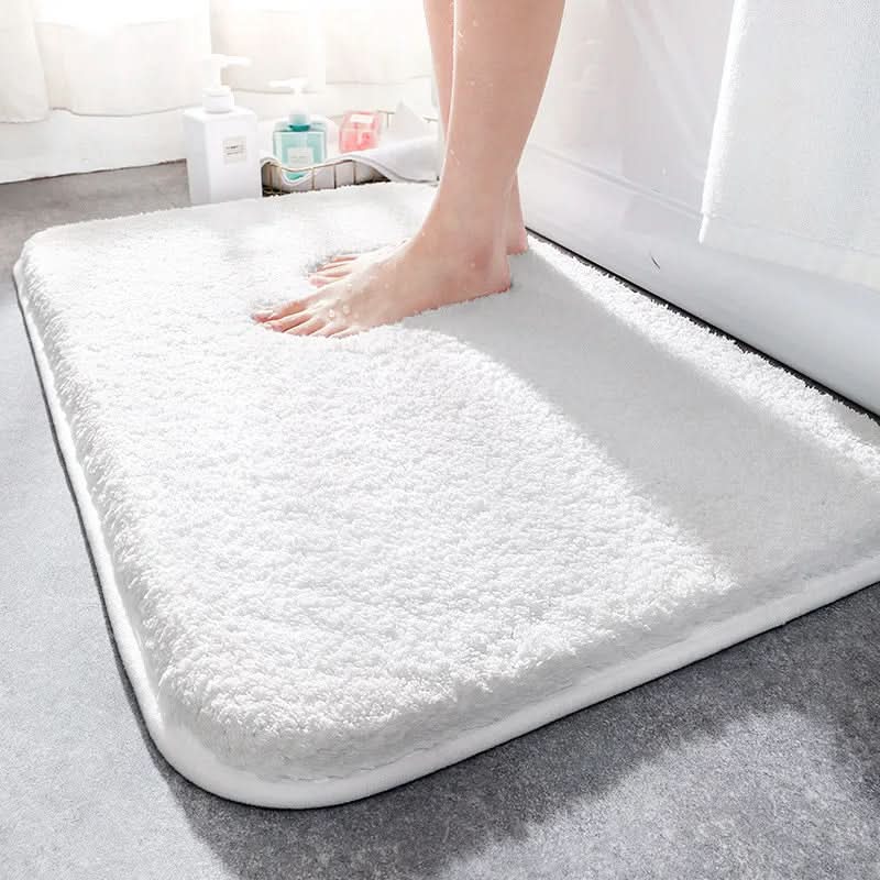 Ultra-Plush Bath Mat with Thick Microfiber and Non-Slip Base