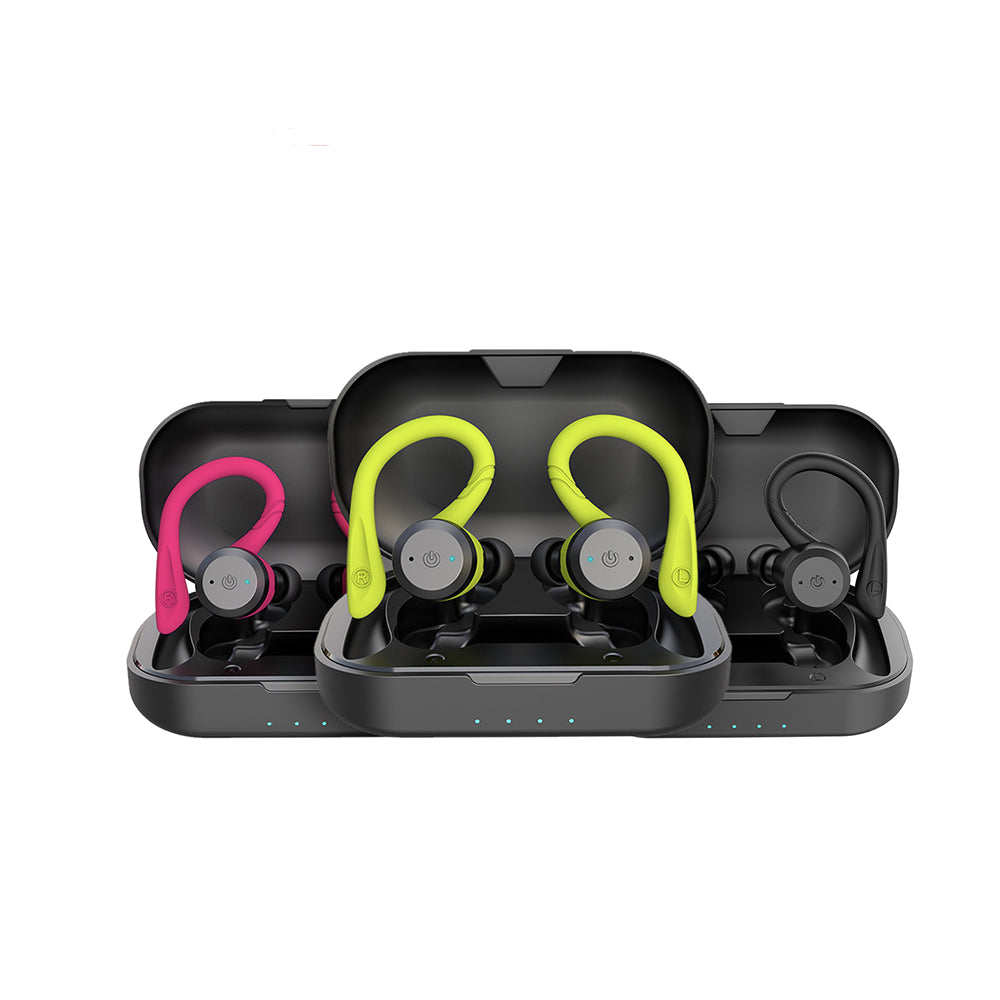Waterproof Bluetooth Sport Earbuds – 20H Playtime, IPX7 for Swimming & Fitness