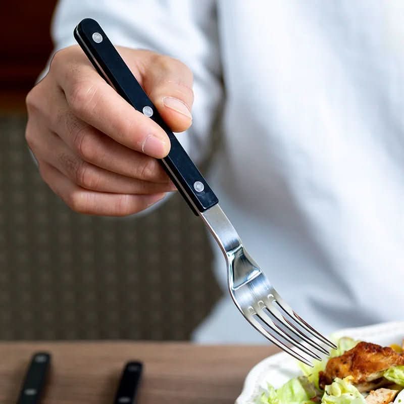 24-Piece Engraved Stainless Steel Flatware Set