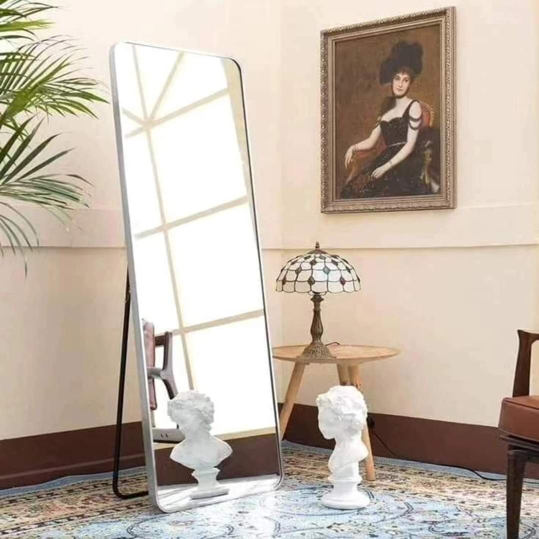 Unbreakable Full-Length Mirror with Sturdy Metal Frame