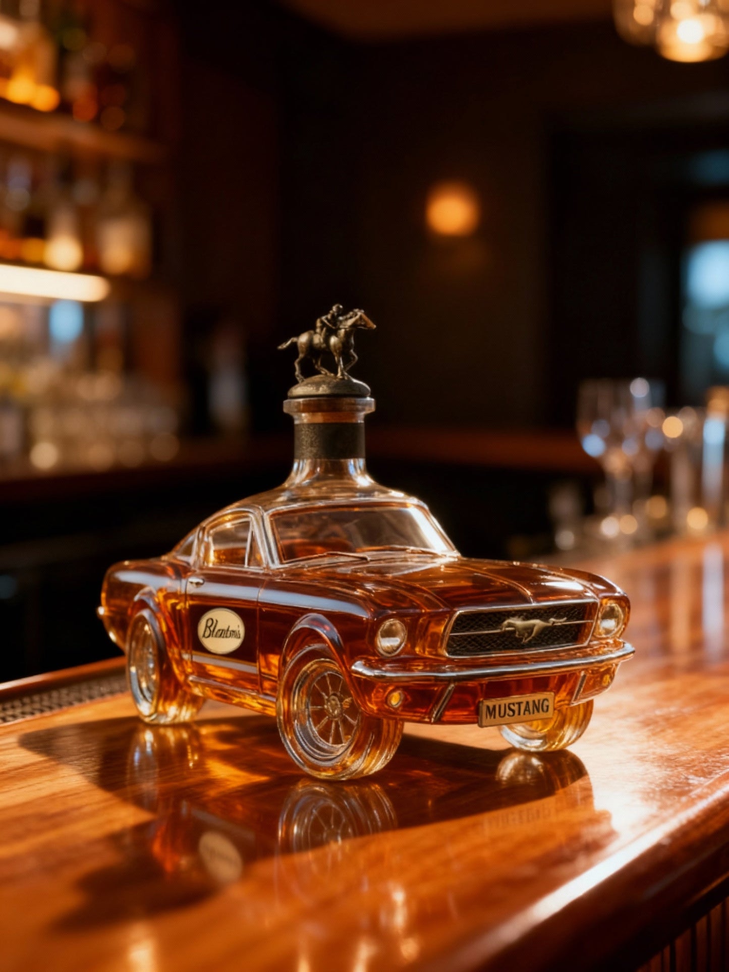 Mustang Car Design Whiskey Decanter