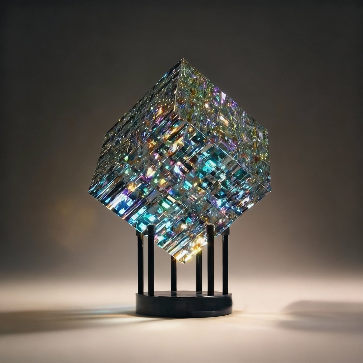 ChromaticCube Crystal Art for Rainbow Light Refraction & Modern Home Decor