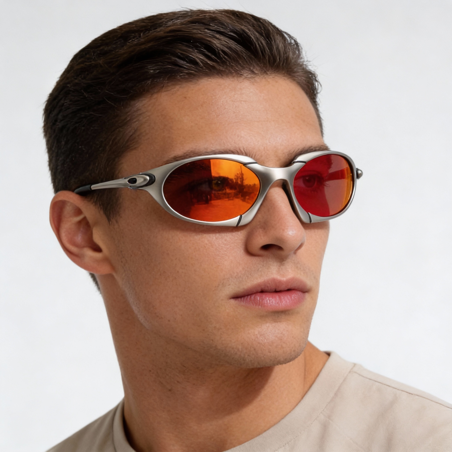 Men's Polarized Sports Sunglasses - UV Safety with Lightweight Metal Frame