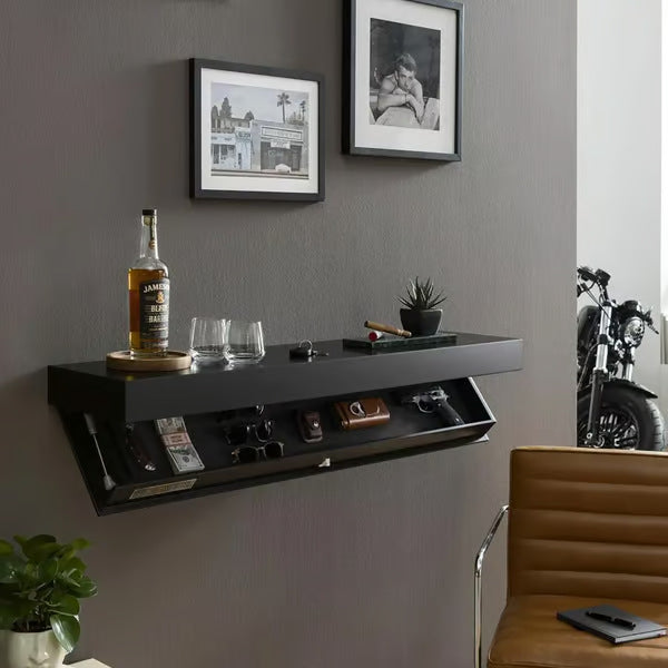 Concealed Storage Shelf with Modern Minimalist Design