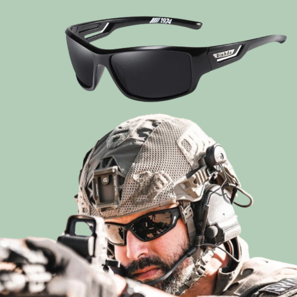 Polarized UV 400 Fishing Sunglasses with Military Style