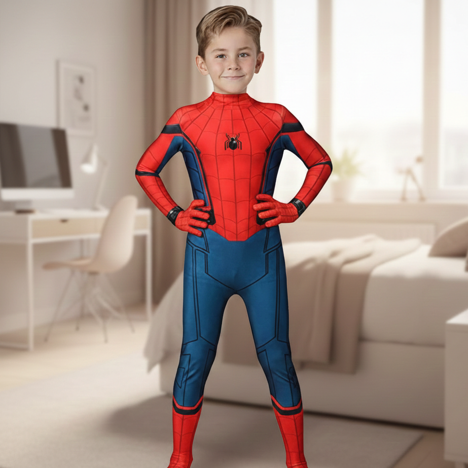 Realistic Superhero Costume for Kids & Adults with 3D Detailing