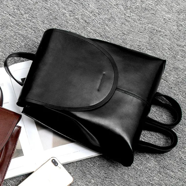 Trendy Women's Leather Backpack – Stylish, Versatile, and Eco-Friendly Design