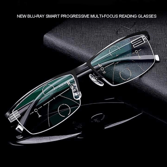 Optivista Smart Progressive Glasses with Auto Vision Adjustment & Blue Light Filter