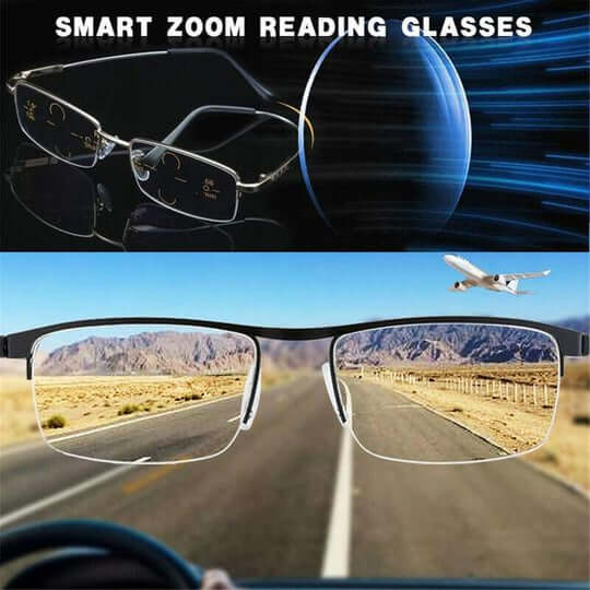 Optivista Smart Progressive Glasses with Auto Vision Adjustment & Blue Light Filter