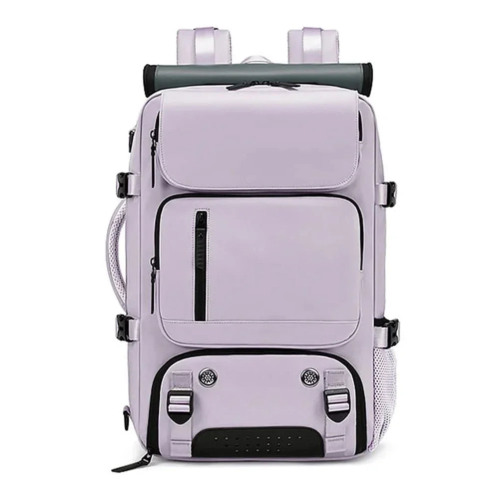 Spacious Waterproof USB Travel Backpack with Anti-Theft Features