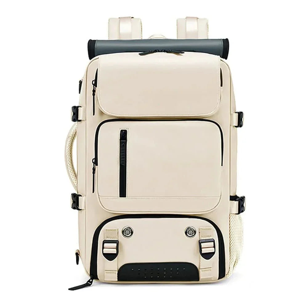 Spacious Waterproof USB Travel Backpack with Anti-Theft Features