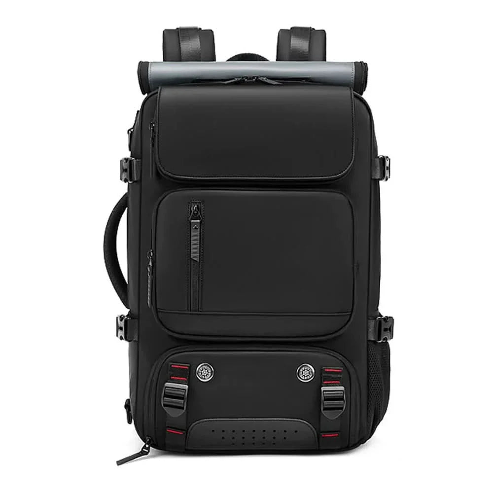 Spacious Waterproof USB Travel Backpack with Anti-Theft Features