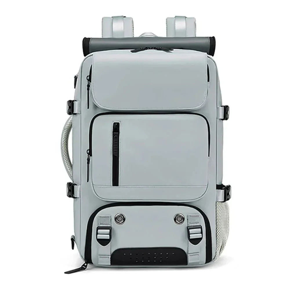 Spacious Waterproof USB Travel Backpack with Anti-Theft Features