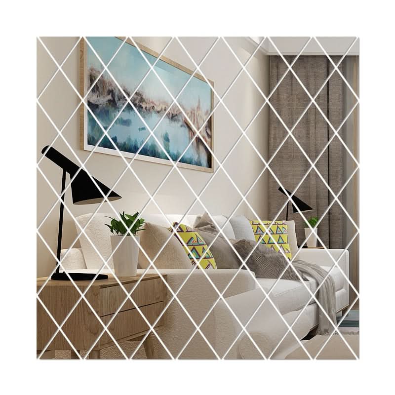 3D Triangle Mirror - Elegant Wall Decor with MirraShape Design