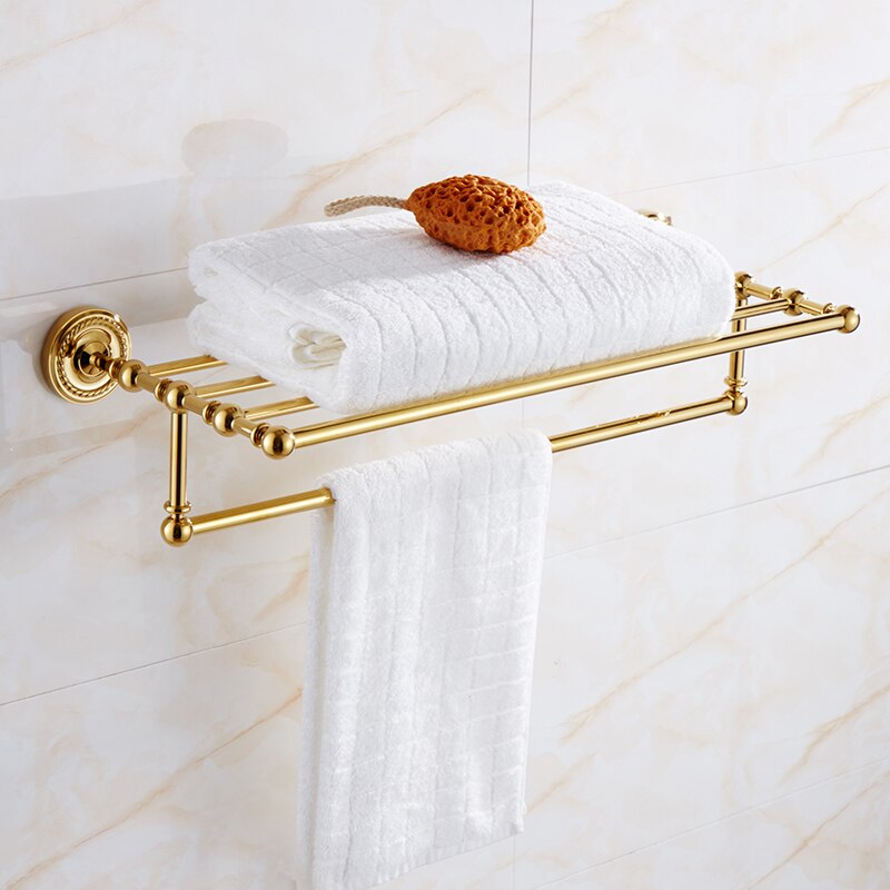 Gold Bathroom Accessory Set