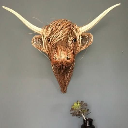Rustic Cow Head Wall Art for Distinctive Home Decor