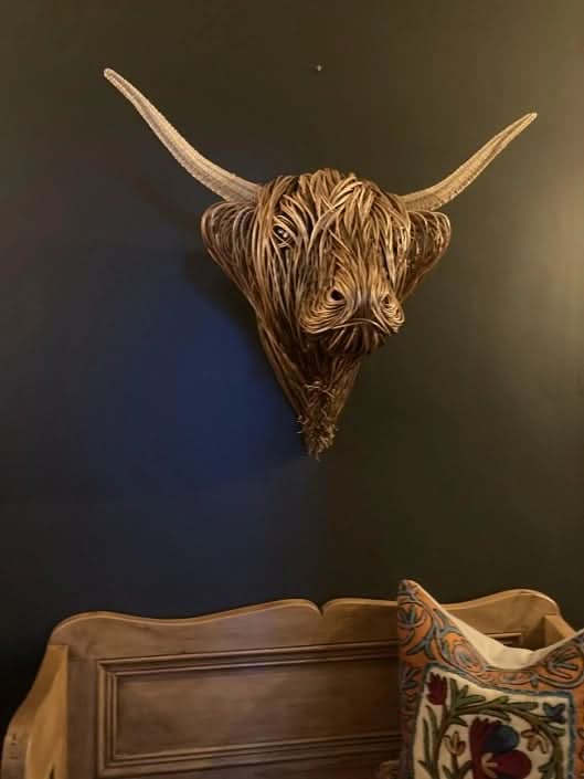 Rustic Cow Head Wall Art for Distinctive Home Decor