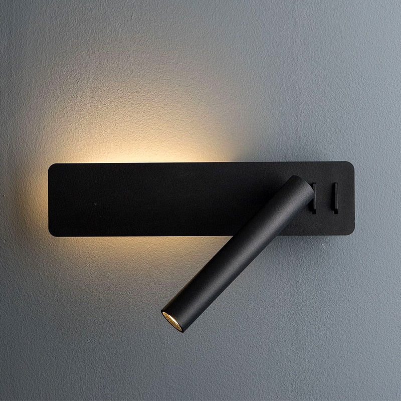 Swivel LED Bedside Reading Light with Adjustable Brightness
