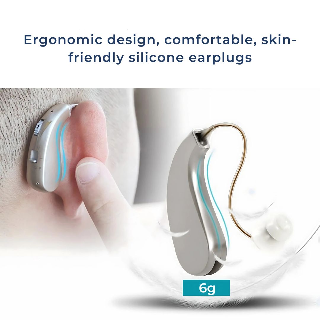 Rechargeable Digital Hearing Aid for Enhanced Sound Clarity and Comfort