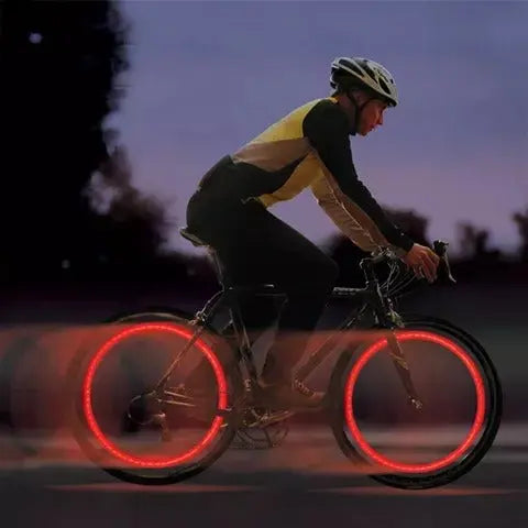 LED Bicycle Valve Lights for Enhanced Nighttime Visibility