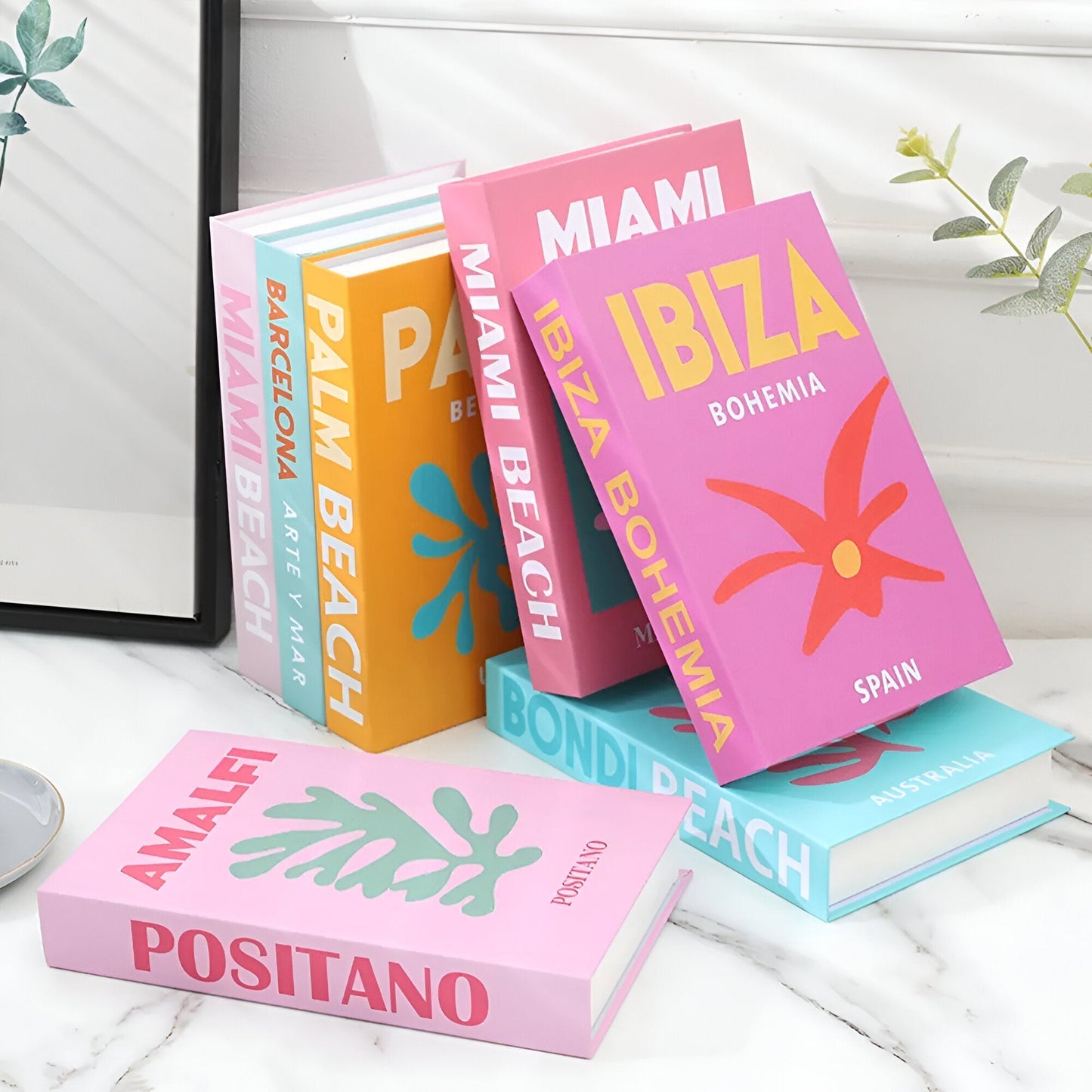 ChicFaux Coffee Table Decorative Books - Stylish Home Decor Accents