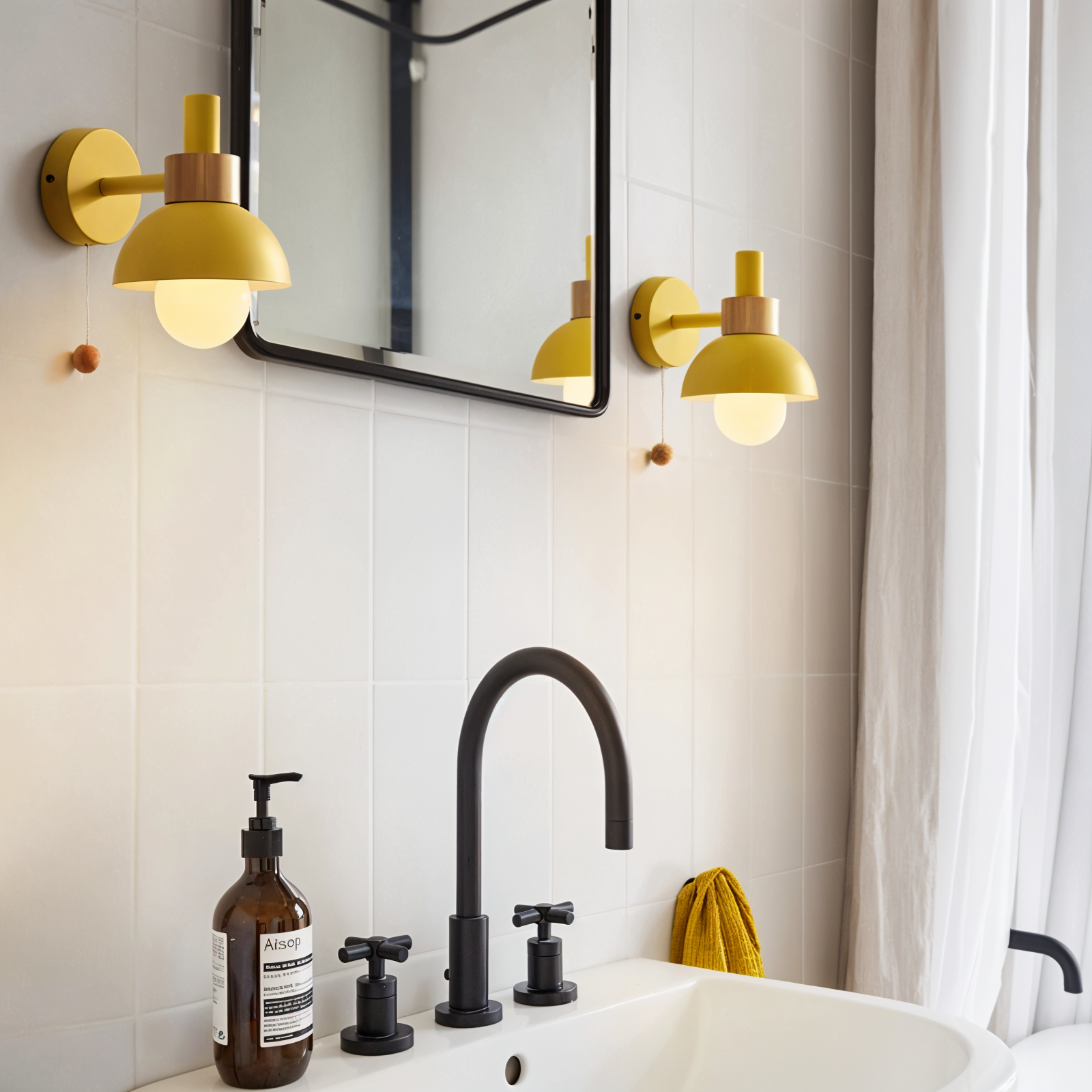 Pastel Accent Wall Lamp for Bedrooms and Living Spaces