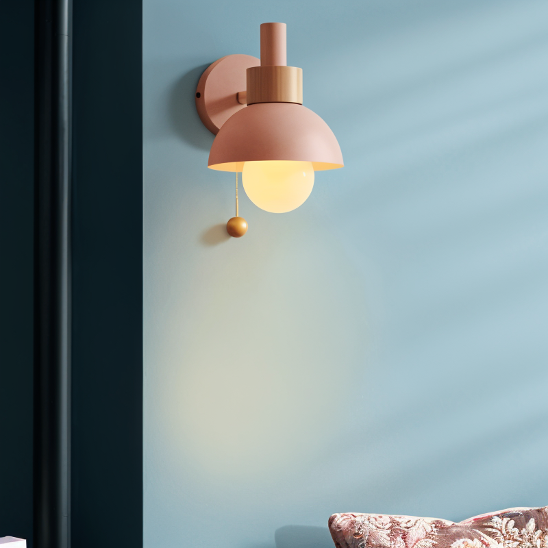 Pastel Accent Wall Lamp for Bedrooms and Living Spaces