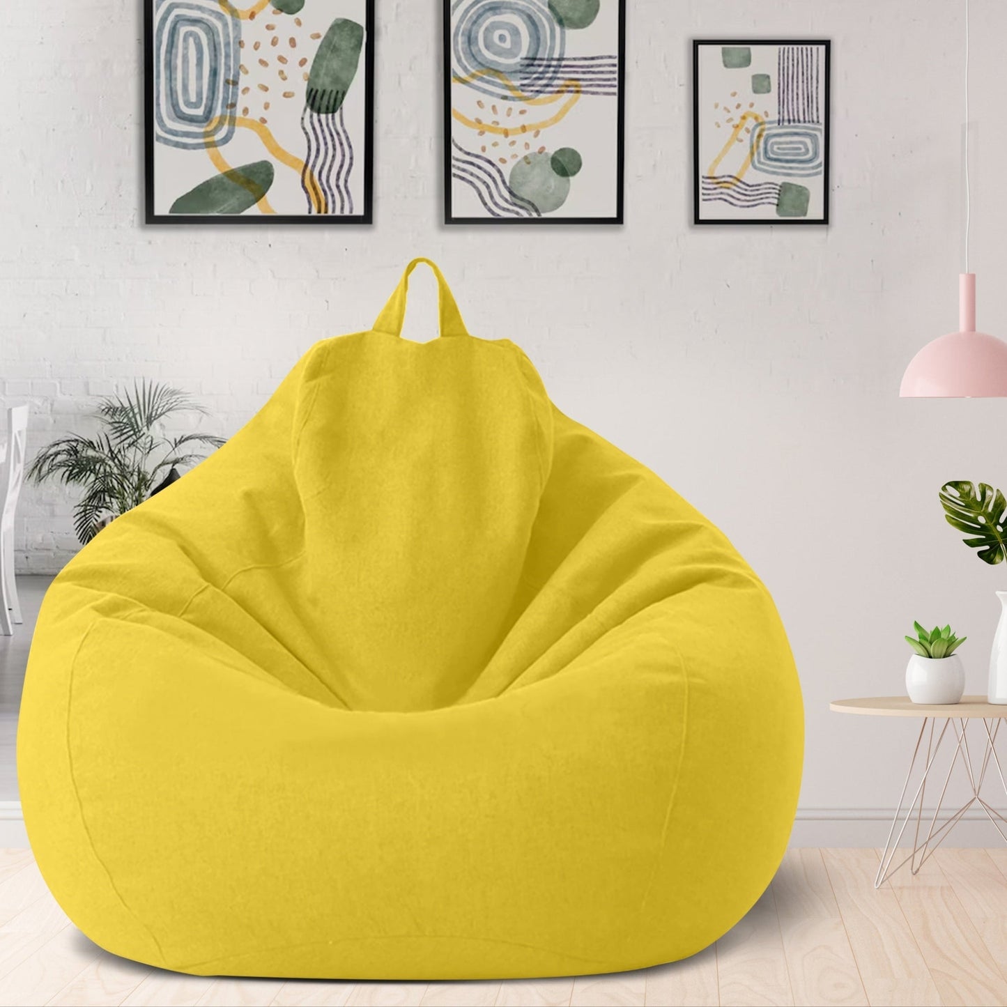Luxury Linen Bean Bag Cover – Ergonomic Comfort for Stylish Seating