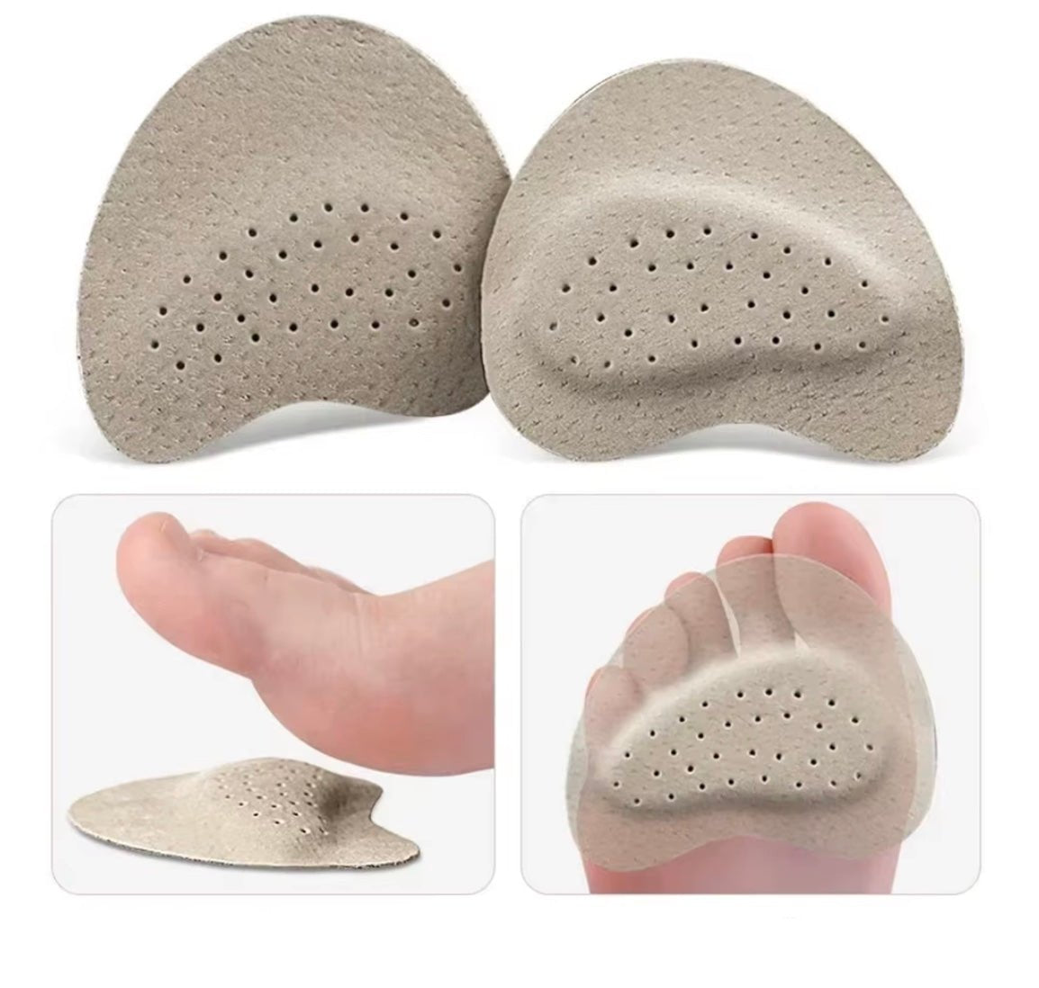 Non-Slip Sandal Cushions for Women – Foot Pain Relief Pads
