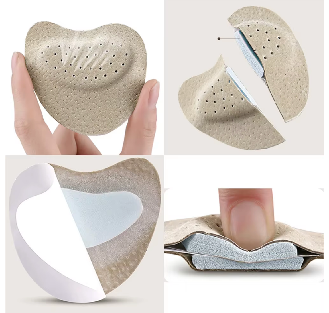Non-Slip Sandal Cushions for Women – Foot Pain Relief Pads