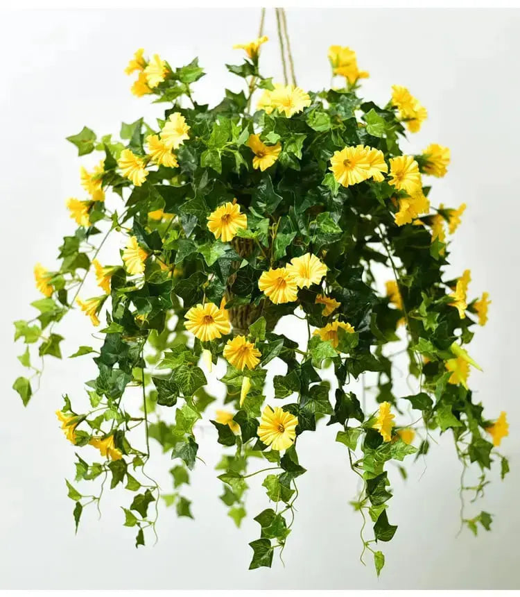 UV-Protected Faux Morning Glory Flowers - Buy One, Get One Free!