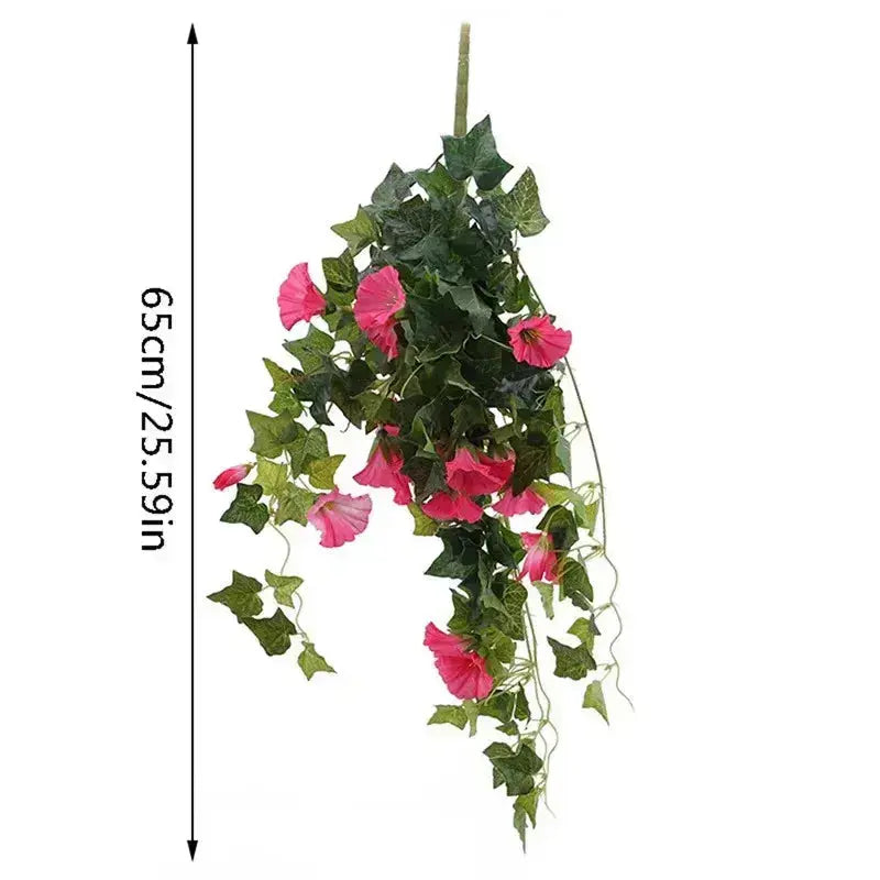 UV-Protected Faux Morning Glory Flowers - Buy One, Get One Free!