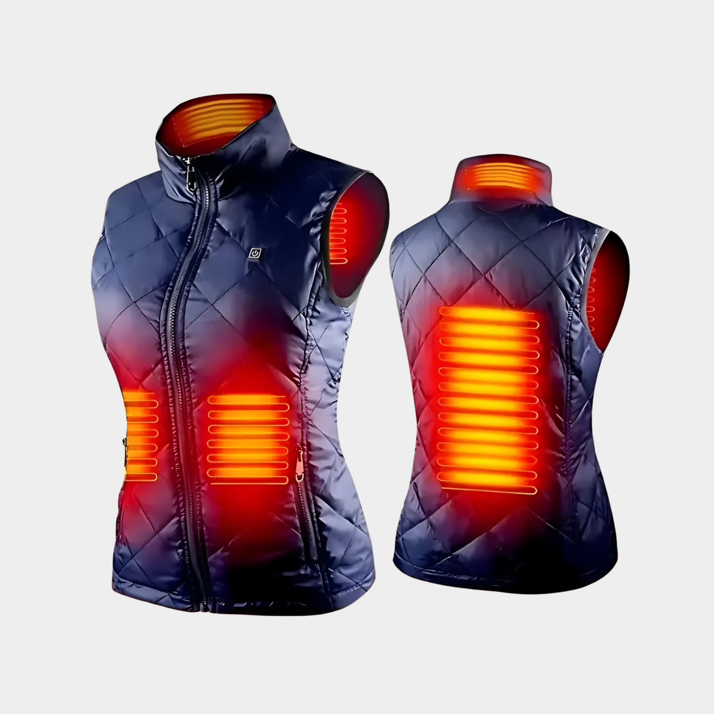 Women's Heated Vest with Dual Temperature Control and 9 Heat Zones for All-Season Comfort