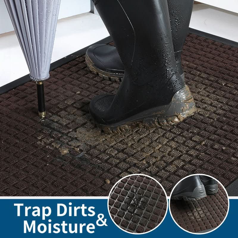 Durable Anti-Slip Dirt Scraping Doormat for Entryways
