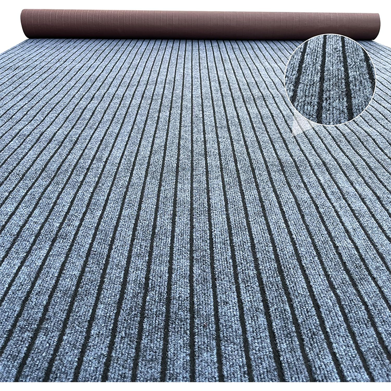Marine Grade Waterproof Grey Teak Indoor/Outdoor Boat Carpet Rug