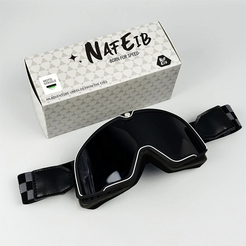 Vintage Men's Motorcycle Goggles, Windproof Retro Design